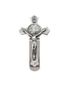 Saint Benedict Crucifix Visor Clip
